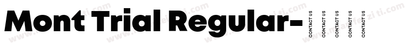 Mont Trial Regular字体转换